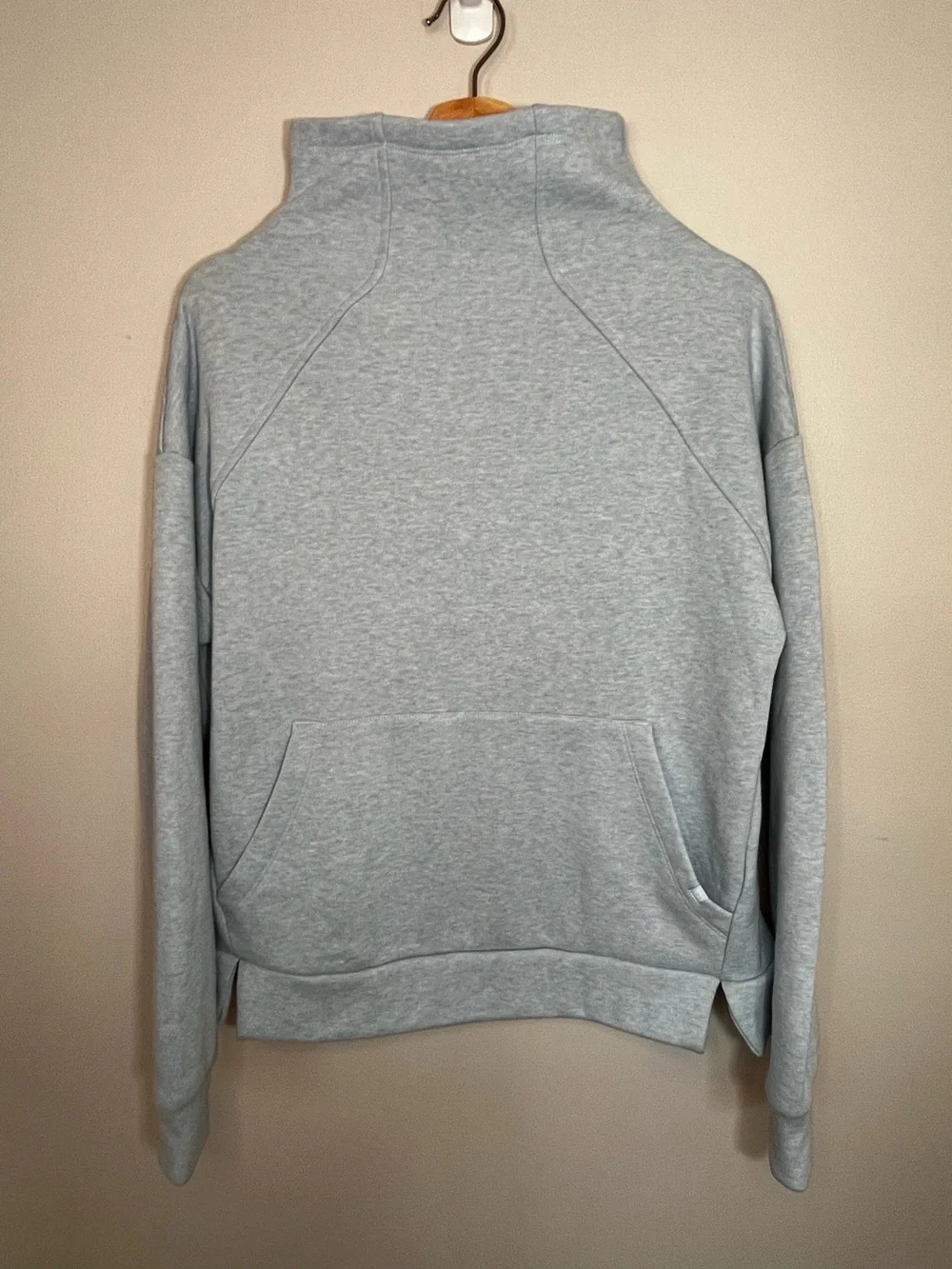 Athleta Girl Cozy Karma Light Blue Funnel Neck Pullover Sweatshirt Girls XXL 16